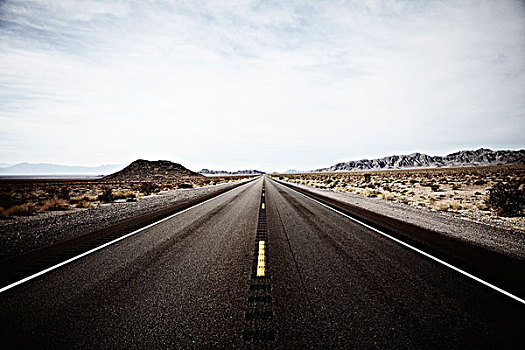 空,沙漠公路,内华达,美国