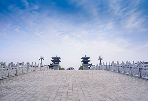 仿古阙门