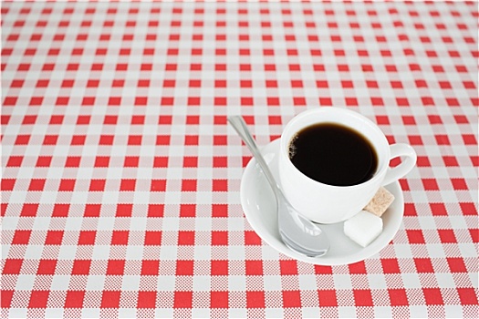 杯子,咖啡,桌布