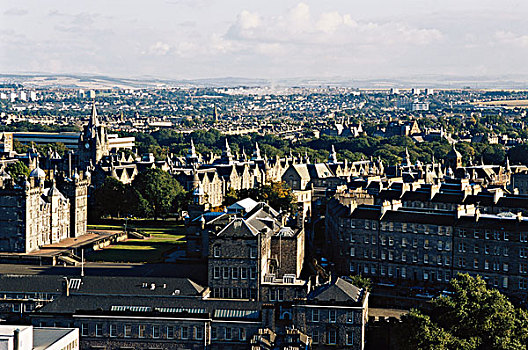 苏格兰,爱丁堡,城市,城堡,大幅,尺寸