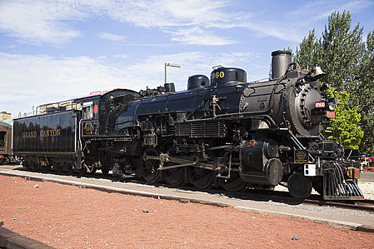 历史,引擎,客运列车,大峡谷,铁路,亚利桑那,美国