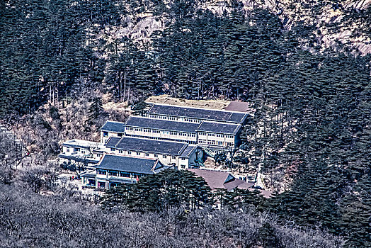 安徽省黄山市黄山景区天海饭店建筑景观