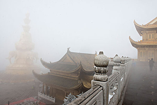 四川,峨眉山,雪雾中千佛顶,徐学哲摄影,尼康,年,月