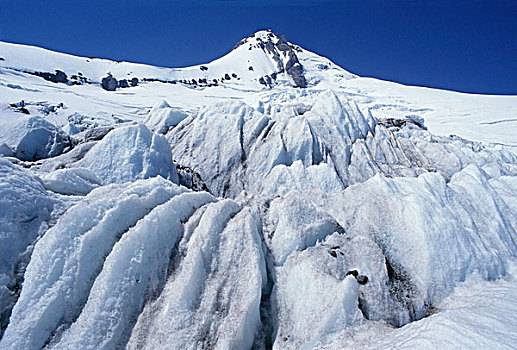 冰河,胡德山国家森林,俄勒冈,美国