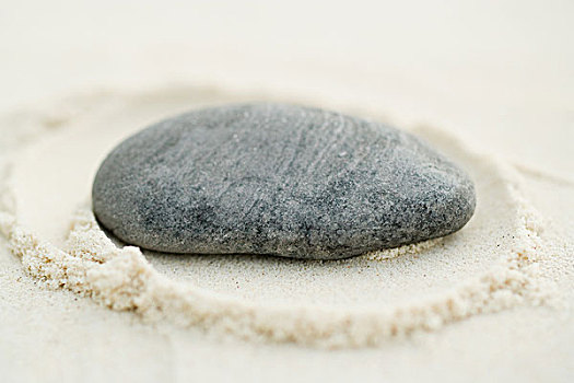 石头,沙滩,特写