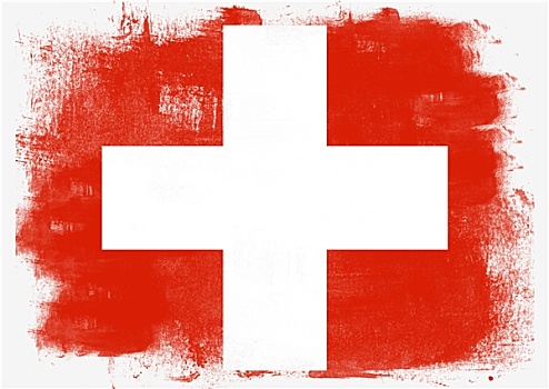旗帜,瑞士,涂绘,画刷