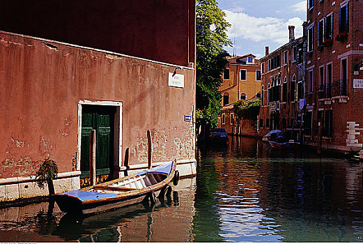 船,水系,威尼斯,意大利