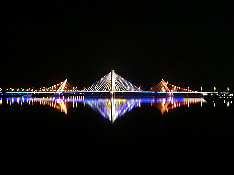 夜,桥