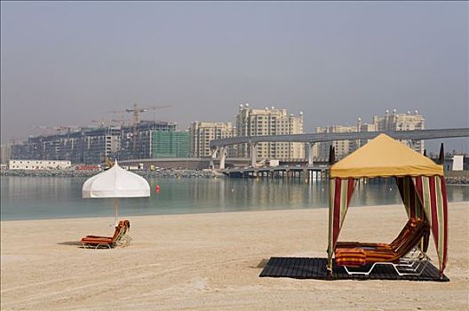 海滩,迪拜,阿联酋