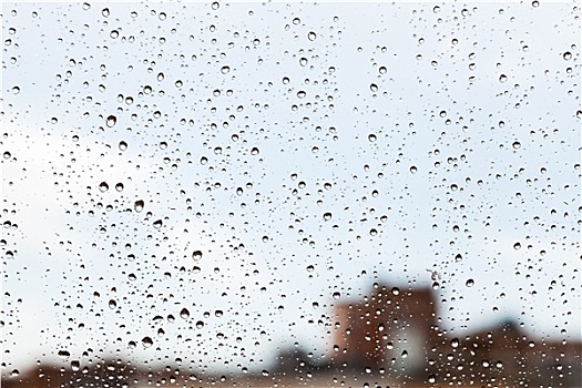 雨滴,玻璃窗