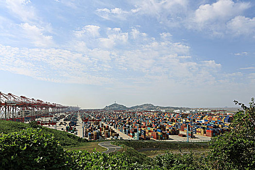 洋山深水港,码头,集装箱港口,上海