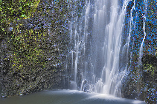 水,落下,河流,威陆亚,瀑布,毛伊岛,夏威夷,美国