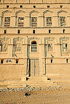 历史,砖坯,宫殿,圣城,旱谷,哈德拉毛,也门,阿拉伯,中亚