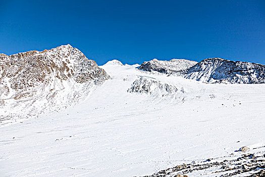 山,冰河,厄茨泰,风景,提洛尔,奥地利,欧洲