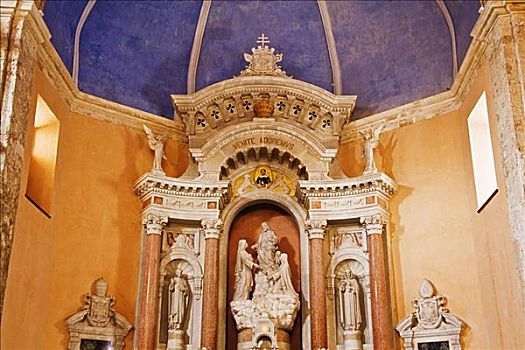 祭坛装饰品,大教堂,卡塔赫纳,哥伦比亚