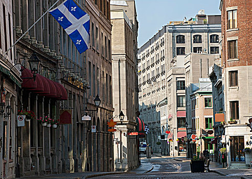 街道,蒙特利尔老城,蒙特利尔,魁北克,加拿大