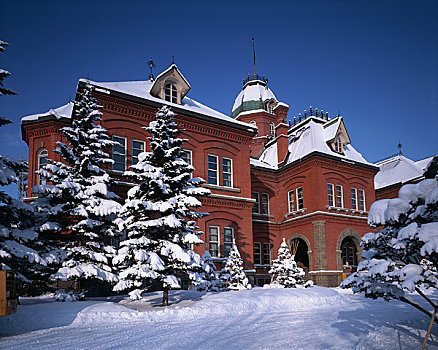 北海道,政府,写字楼,冬天
