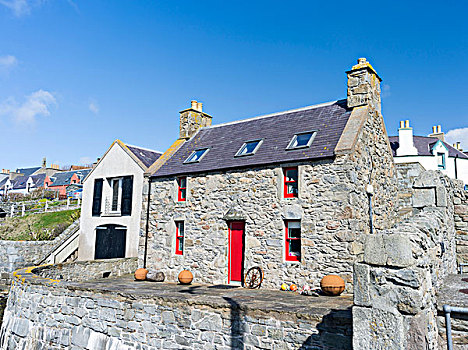 房子,设得兰群岛,苏格兰,英国,大幅,尺寸