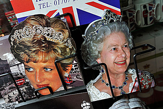 英国,伦敦,明信片,女王,女士