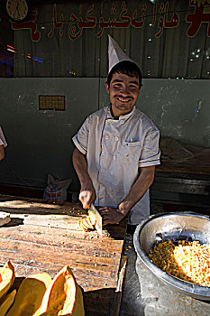 维吾尔,烹饪,乌鲁木齐,新疆,地区,丝绸之路,中国