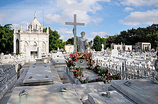 墓地,哈瓦那,古巴,北美