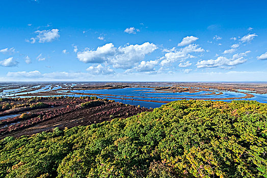 黑龙江省饶河县乌苏里江珍宝岛湿地景观