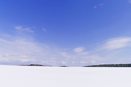 雪,山,冬天,蓝天