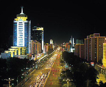 北京,城市,夜晚