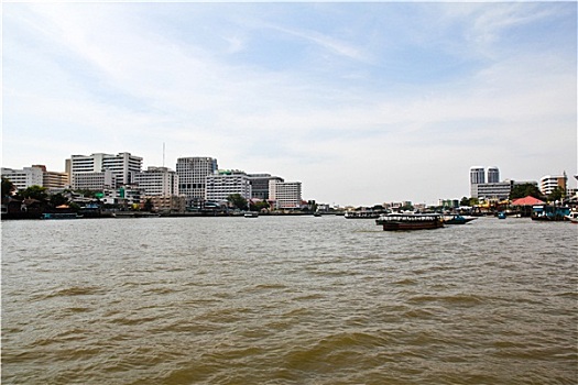 风景,河,曼谷,泰国