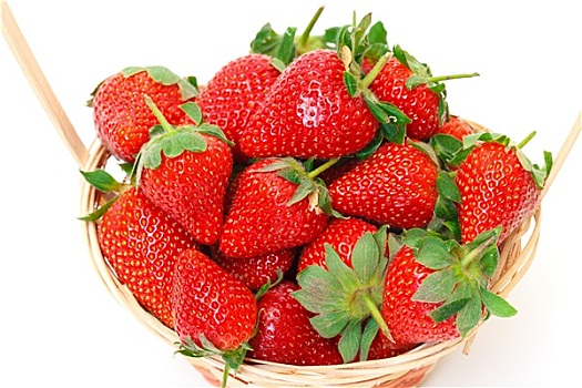 成熟,红色,草莓,篮子