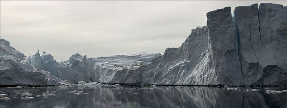 冰山,迪斯科湾,靠近,伊路利萨特,西部,格陵兰
