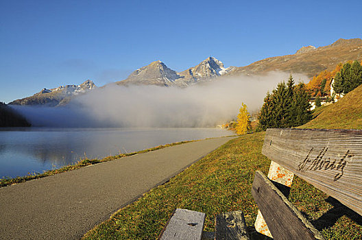 薄雾,上方,瑞士