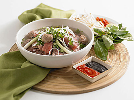 越南,牛肉,面条汤