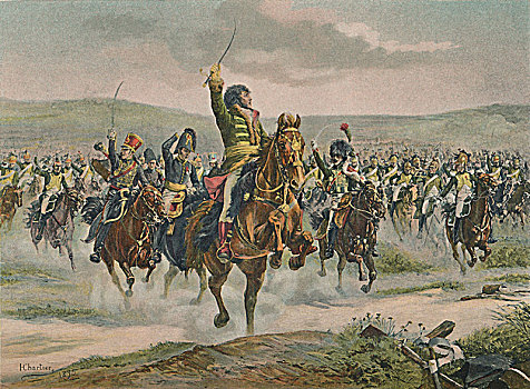 骑兵,耶拿,十月,1896年,艺术家,未知
