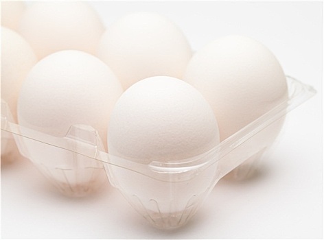 白色,卵,透明,容器