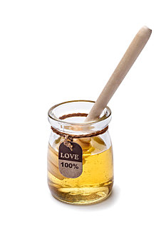 放在桌子上的蜂蜜