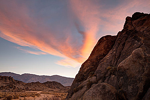 日出,花絮,云,高处,阿拉巴马山丘,区域,大,岩石构造,前景