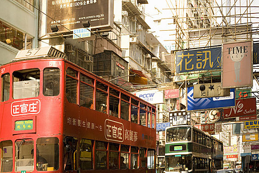 有轨电车,铜锣湾,香港岛,香港,中国