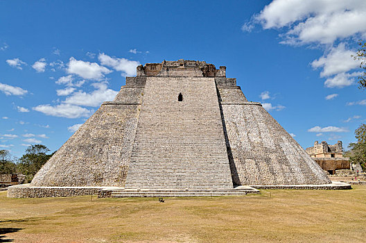 巫师金字塔,古老,玛雅,城市,乌斯马尔,尤卡坦半岛,墨西哥,中美洲