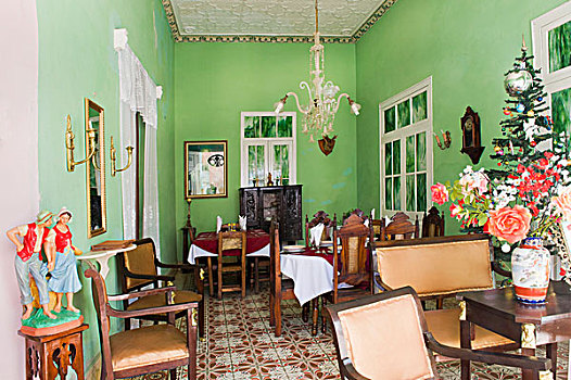 餐馆,特立尼达,圣斯皮里图斯,省,古巴,中美洲