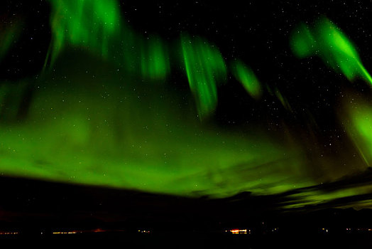 北极光,空中,特罗姆瑟,挪威