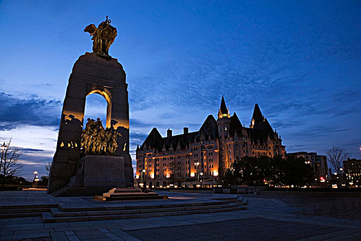 国家,战争纪念碑,纪念建筑,劳里尔堡,渥太华,安大略省,加拿大