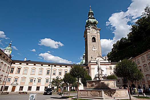教堂,萨尔茨堡,奥地利,欧洲