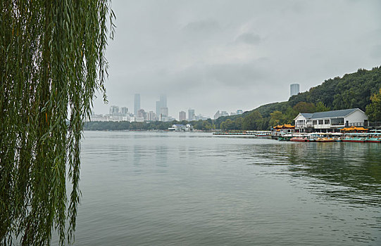 长沙烈士公园夏季雨后风景