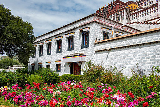西藏拉萨布达拉宫外景建筑