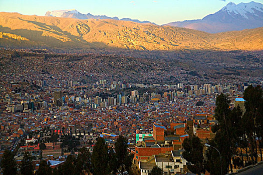 城市,安第斯山,山,玻利维亚