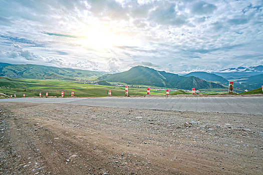 卓尔山风景区山顶远眺