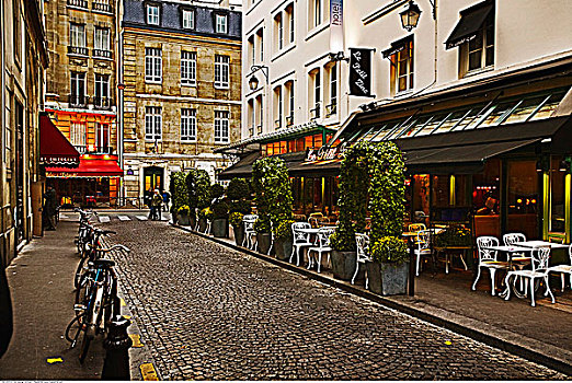 街景,圣日耳曼,巴黎,法国