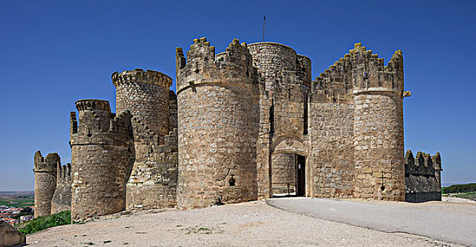 贝尔蒙特,城堡,昆卡省,区域,西班牙,欧洲