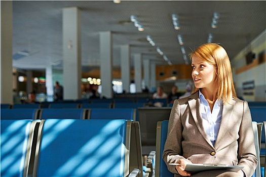 职业女性,机场
